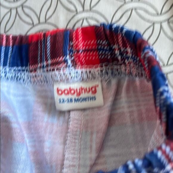 🎄NWT Cozy Blue and Red Pajama Set Plaid Pants 12-18months baby Christmas PJs - Picture 2 of 8